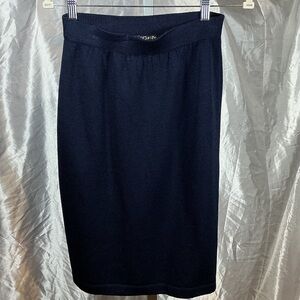 St. John Black Pencil Skirt